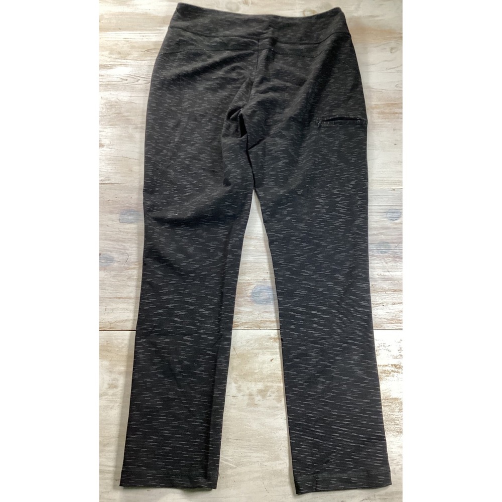 Duluth Trading Co Womens Yoga Pants Black Gray Supplex Lycra M x 31 Athletica - Picture 2 of 7